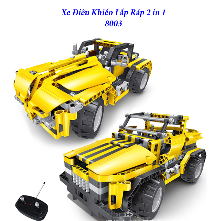 [HCM]Lắp Ráp Xe Điều Khiển Biến Hình - lap rap xe dieu khien bien hinh 2in1 8003/8006