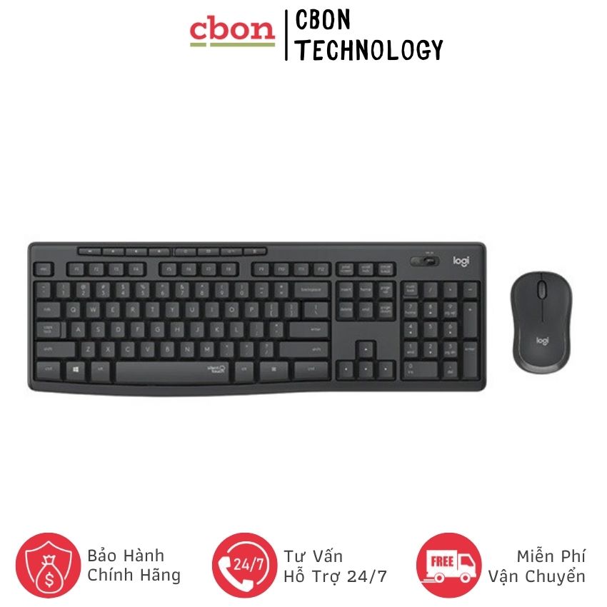 Bộ bàn phím chuột không dây logitech mk295 - silent -cbon technology- cb083 hàng chính hãng giá tốt, bảo hành 12 tháng, bền đẹp, dễ sử dụng