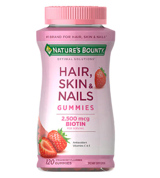 [HCM](Bill Mỹ) Kẹo Dẻo Làm Đẹp Da Móng Tóc Natures Bounty Hair Skin Nails Gummies 80 Gummies/120 Gummies