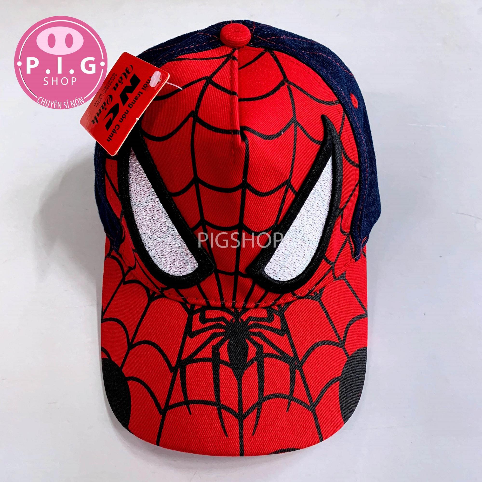 NÓN KẾT SPIDER MANMŨ LƯỠI TRAI TRẺ EM SIÊU NHÂN NHỆN CHO BÉ TRAI 2-8 TUỔINÓN SPIDER MAN