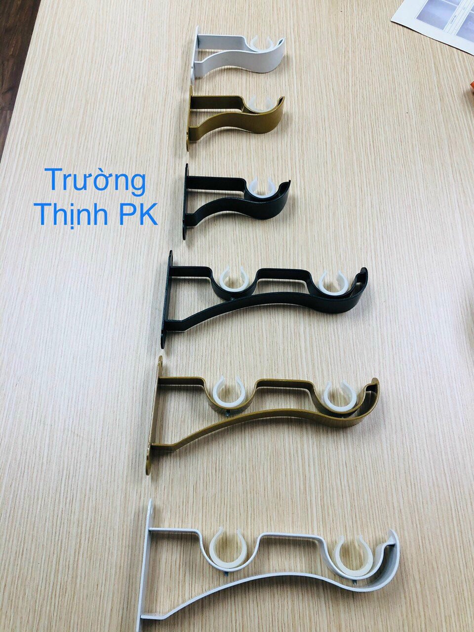 Trụ đỡ đơn kép cho thanh treo rèm phi 28 và 33 - hàng loại đẹp, bền, chắc