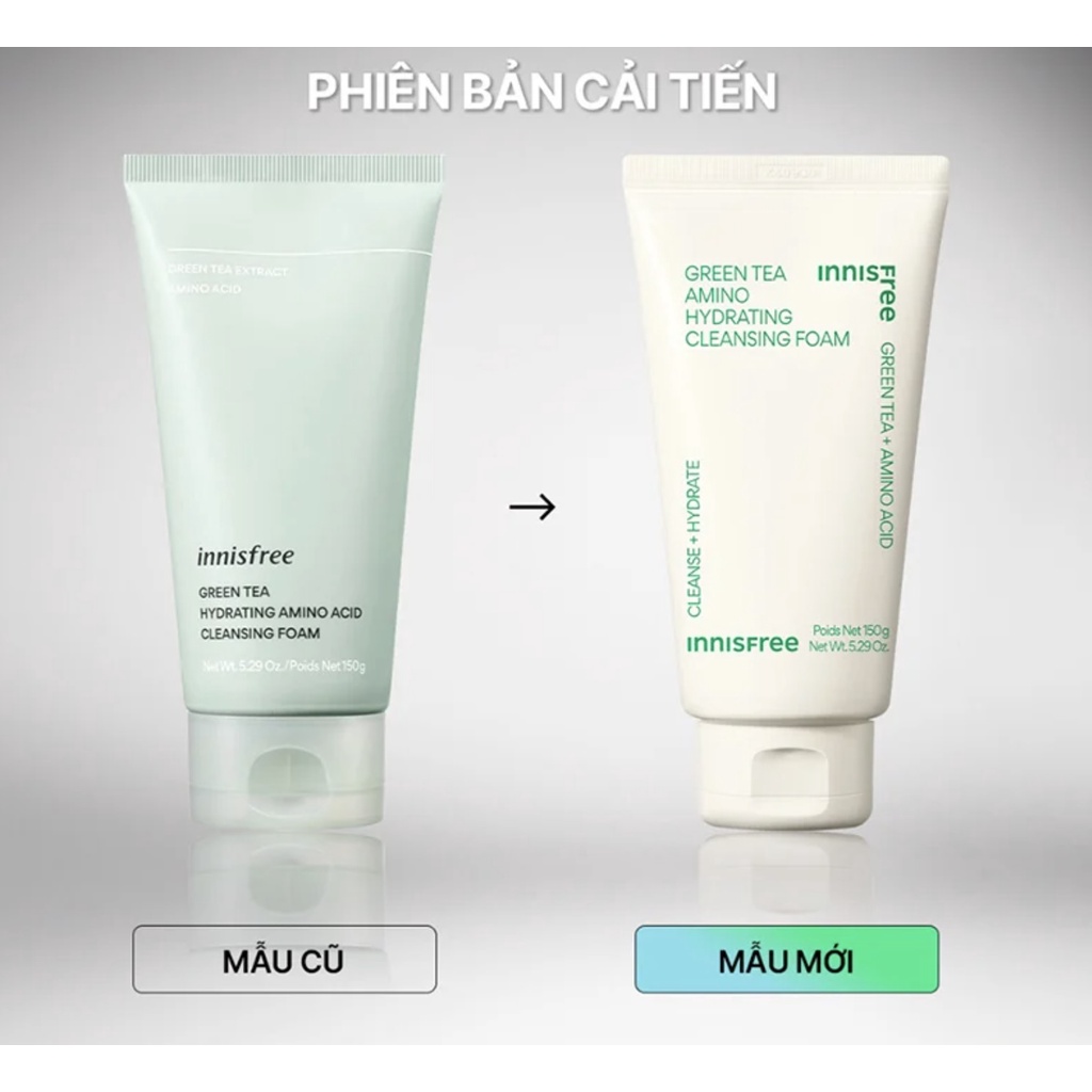 [HCM]Sữa Rửa Mặt Chiết Xuất Từ Trà Xanh Innisfree Green Tea Foam Cleanser 150ml (mẫu mới)
