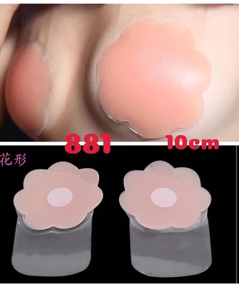 Set 2 Miếng dán nâng ngực che nhũ hoa silicon mỏng siêu dính tái sử dụng loại tốt cao cấp-Miếng dán ty-Miếng dán nhũ hoa silicon-miếng dán ti silicon, dán nhũ hoa silicon siêu dính