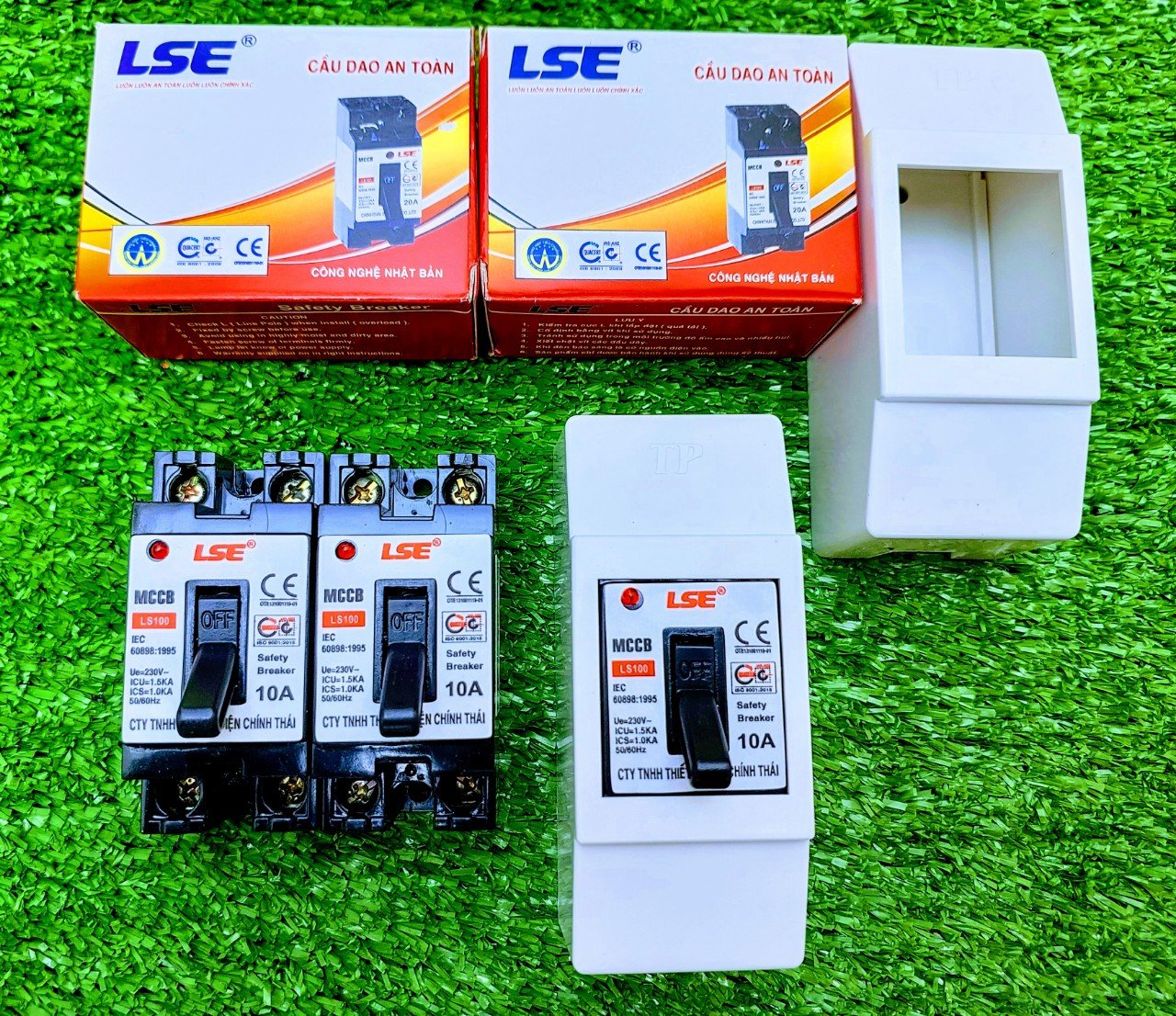 CB Cóc, Cầu Dao Tự Động Bảo Vệ Qúa Tải LSE 10A 15A 20A 30A 40A Chính Hãng Sản Xuất Việt Nam