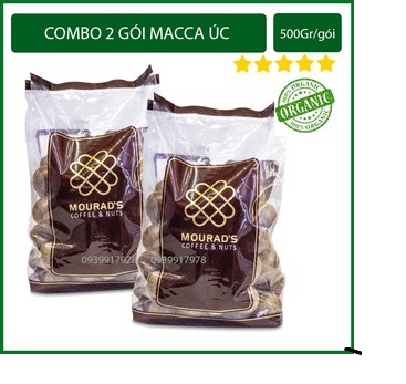 [HCM]Macca nứt vỏ tự nhiên Mourads Úc 1000g (tặng 500g Yến Mạch Hafer)