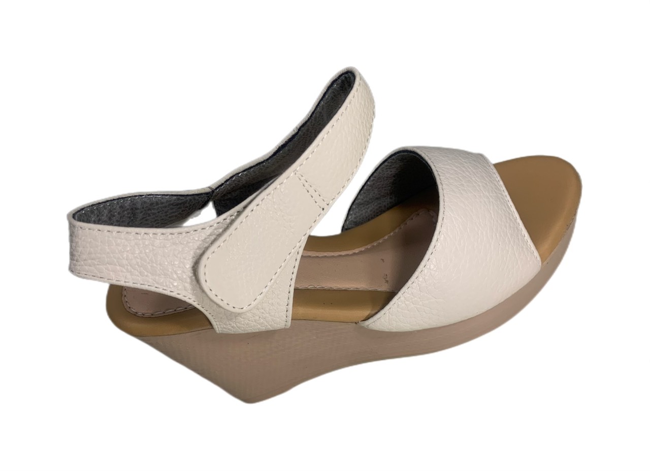 Giày sandal đế xuồng da bò thật ANH DUY đế 7cm