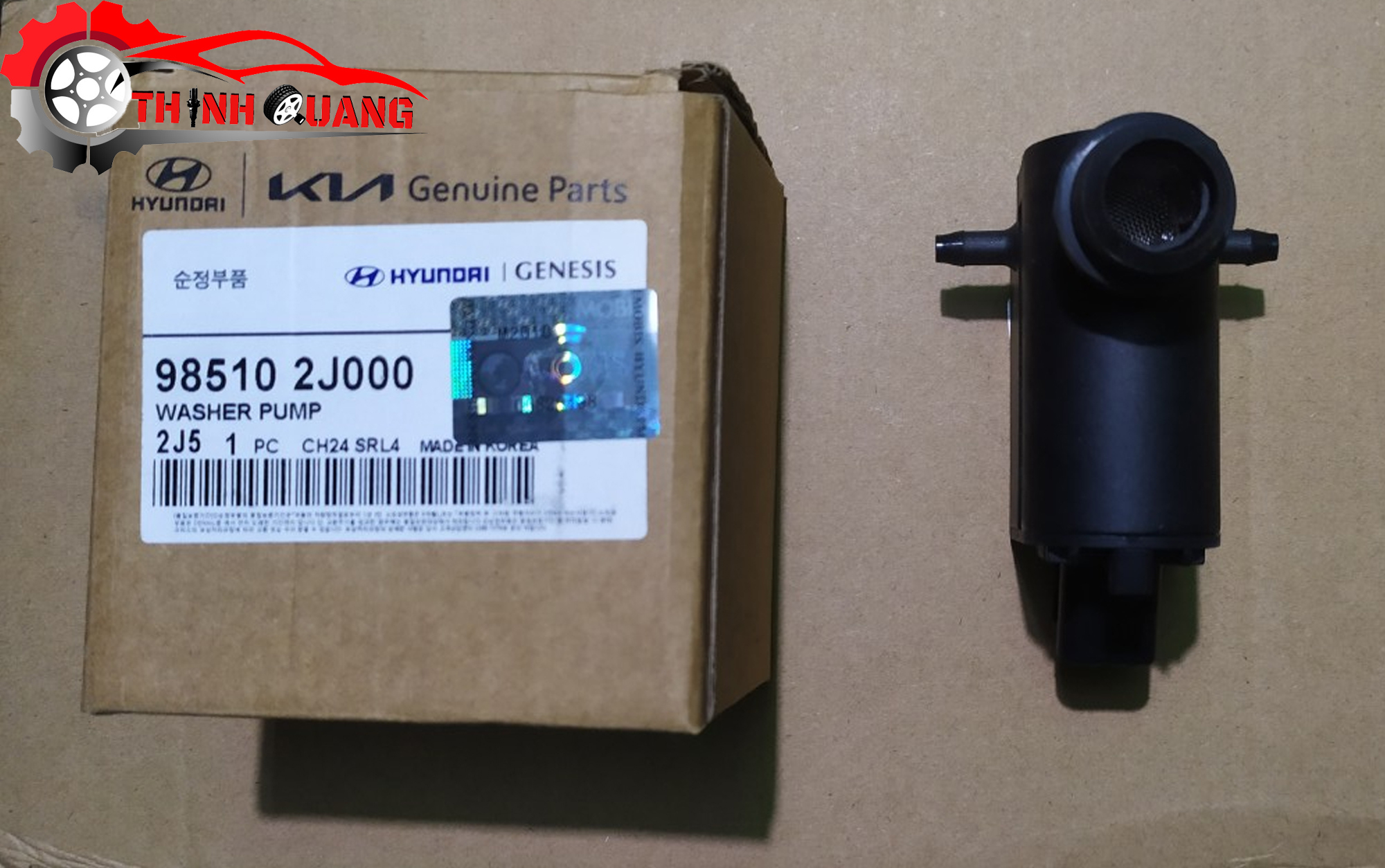Mô tơ bơm nước rửa kính kia cerato, hyundai grand i10, santa fe