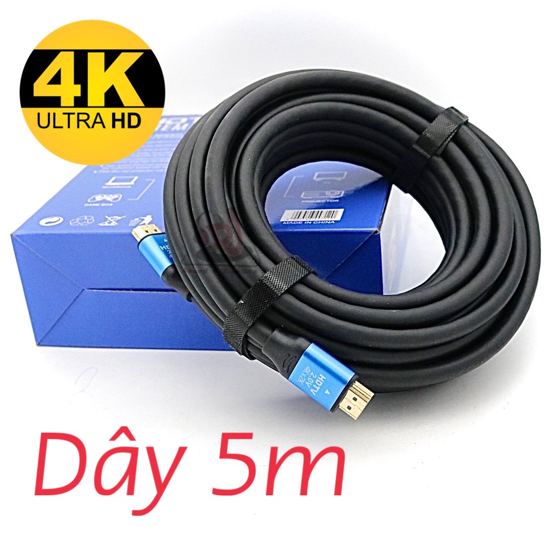 Cáp HDMI dây tròn chuẩn Full HD 1.4 dây cáp hdmi tròn cao cấp dài 5m
