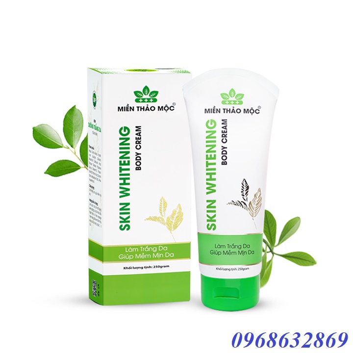 Kem body dưỡng trắng, mềm mịn da Miền Thảo Mộc 250g tuýp
