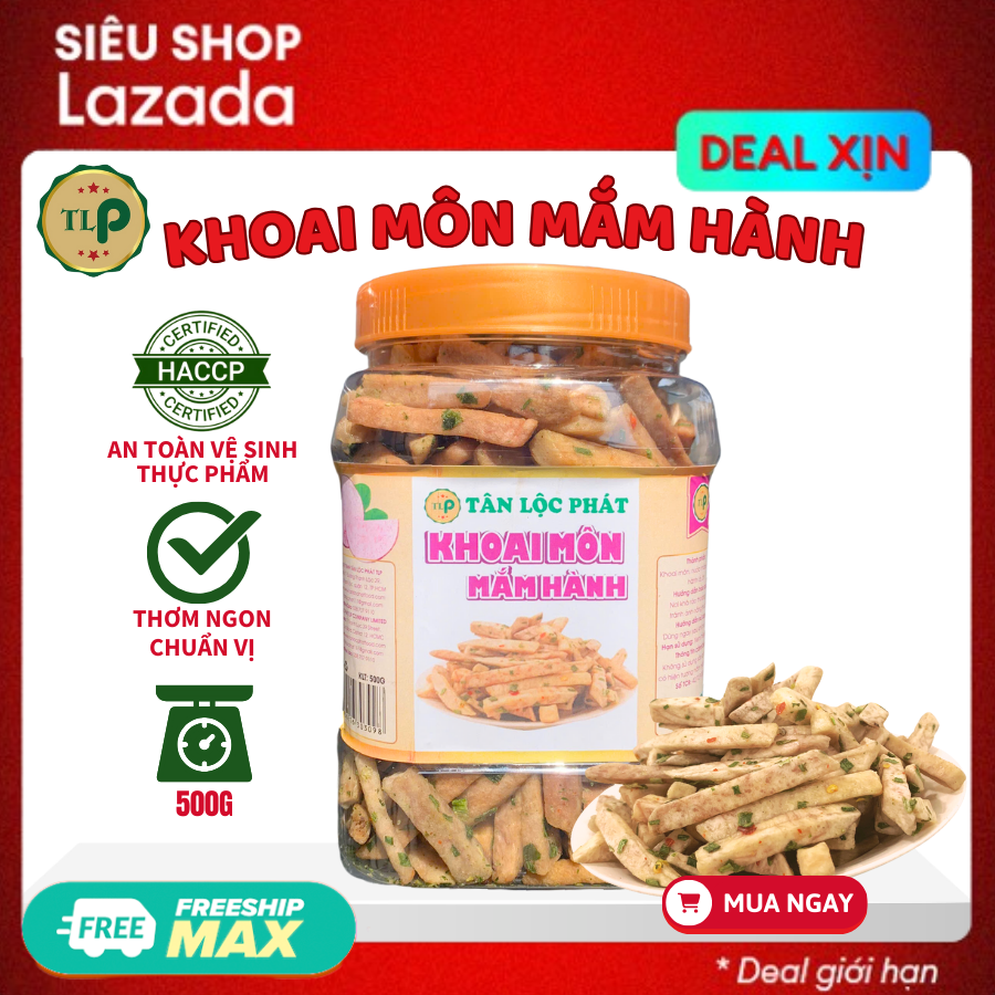 Khoai Môn Mắm Hành Tân Lộc Phát Hũ 500g