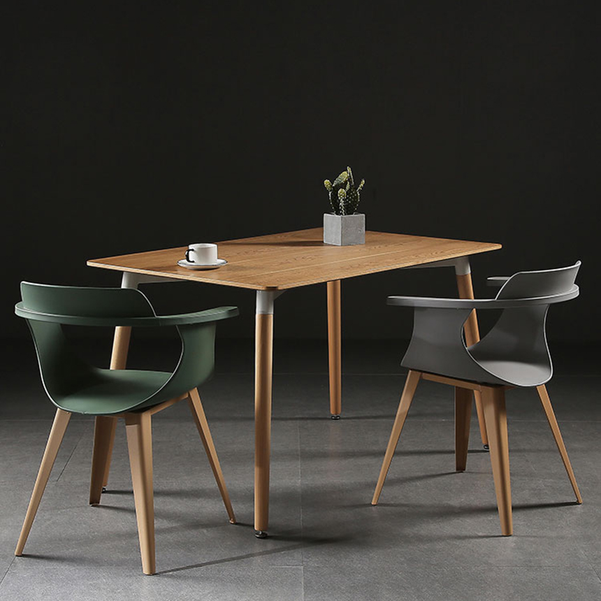 Bộ bàn ăn Eames vân gỗ sồi cao cấp giá rẻ, bàn ghế ăn gỗ phòng bếp, bàn cafe gỗ đơn giản phong cách bắc âu, bàn ăn 4-6 ghế