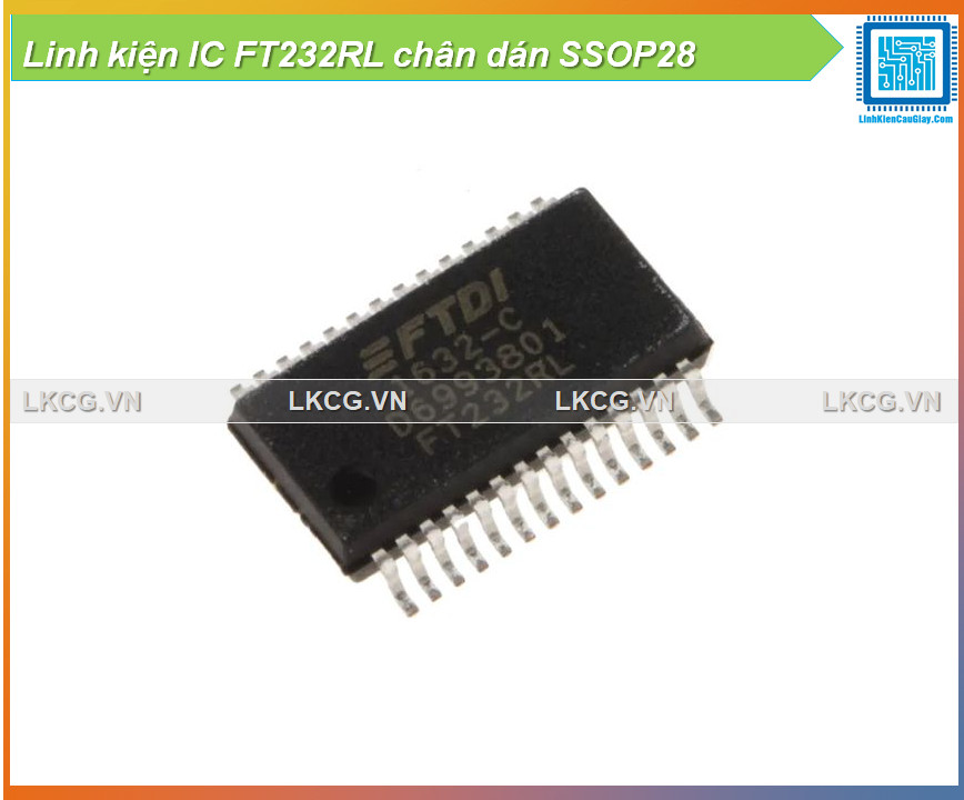 Linh kiện ic ft232rl chân dán ssop28