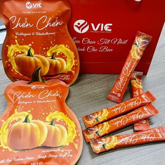 Thạch bí đỏ chen chen túi 8 gói