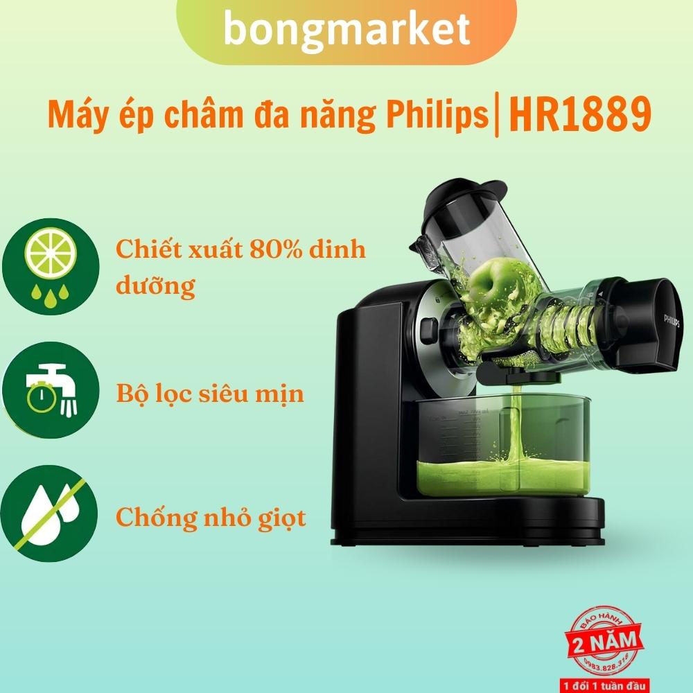 Máy ép trái cây tốc độ chậm nhãn hiệu Philips HR1889 cao cấp công suất 150W - Bảo hành 12 tháng