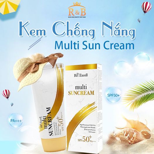 Kem chống nắng multi sun cream spf 50+/pa+++