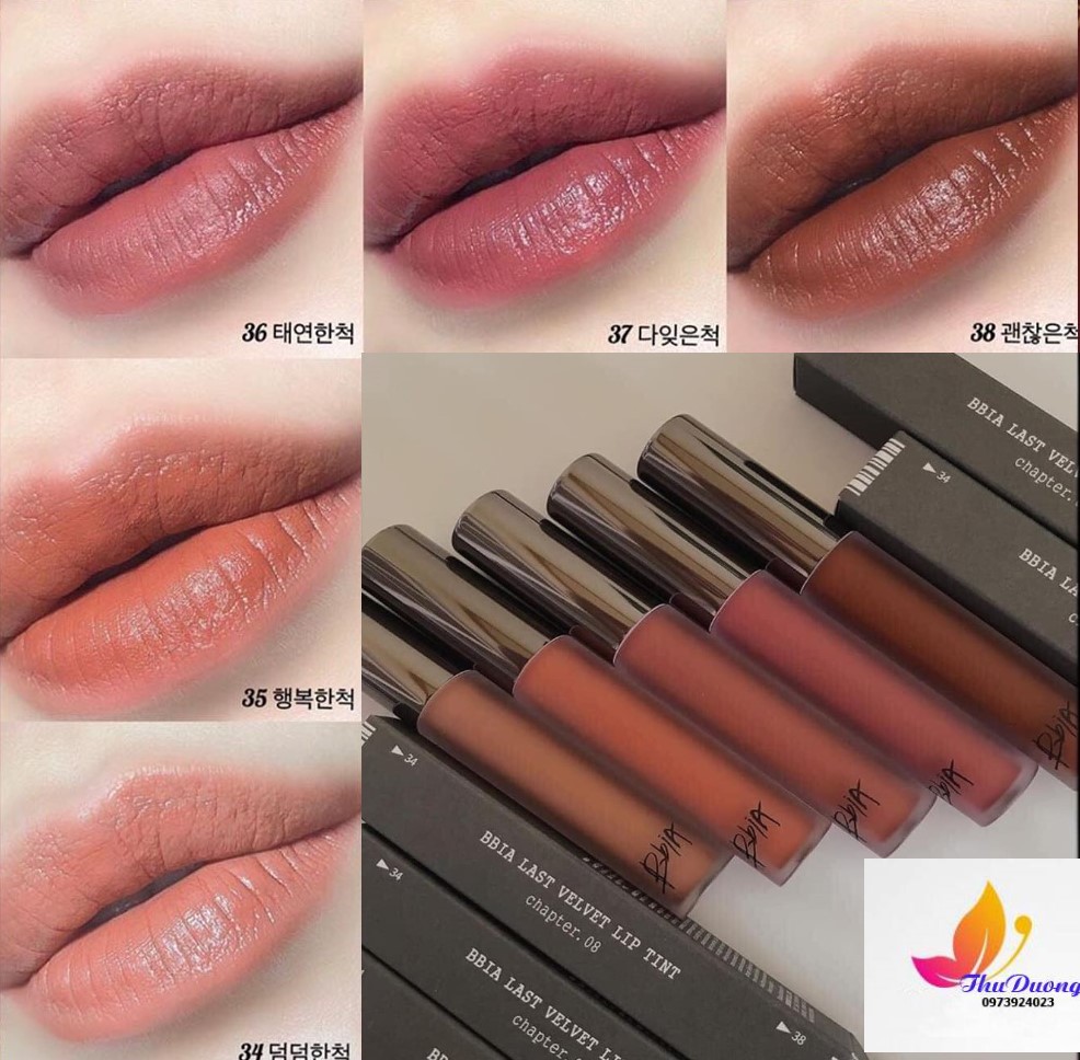 Son kem lì velvet lip tint ver 8