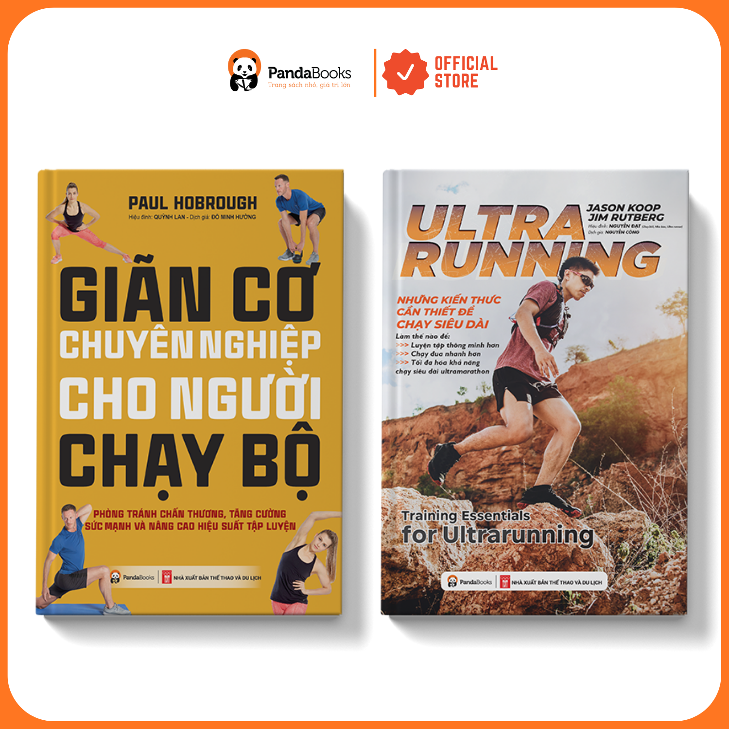 Sách - Combo 2 cuốn Giãn cơ chuyên nghiệp cho người chạy bộ + Ultrarunning Những kiến thức cần thiết để chạy siêu dài