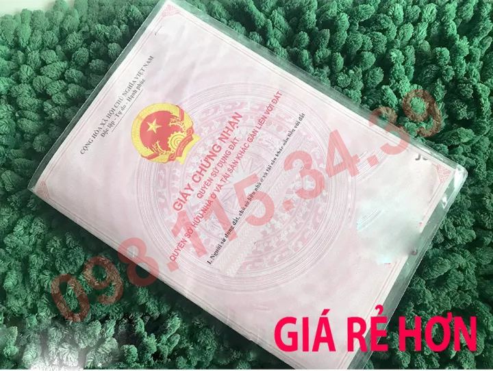 Bọc sổ đất, bọc sổ hồng, bọc sổ QSDĐ bằng PVC