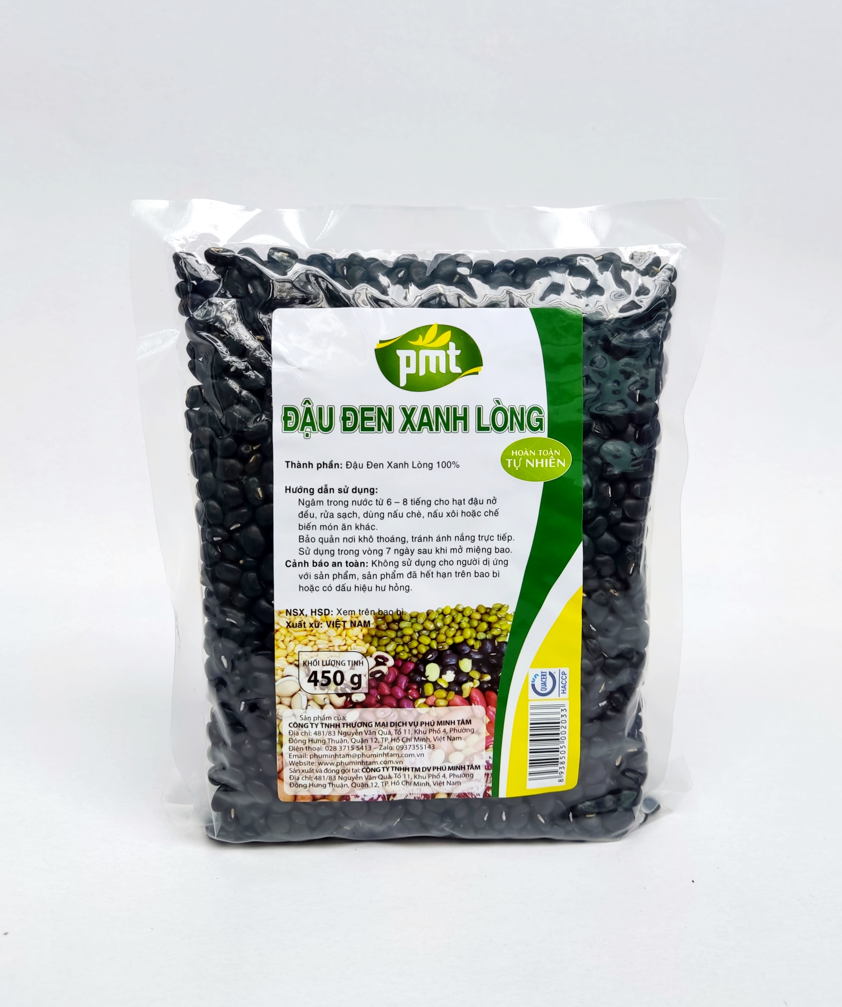 ĐẬU ĐEN XANH LÒNG 450GR