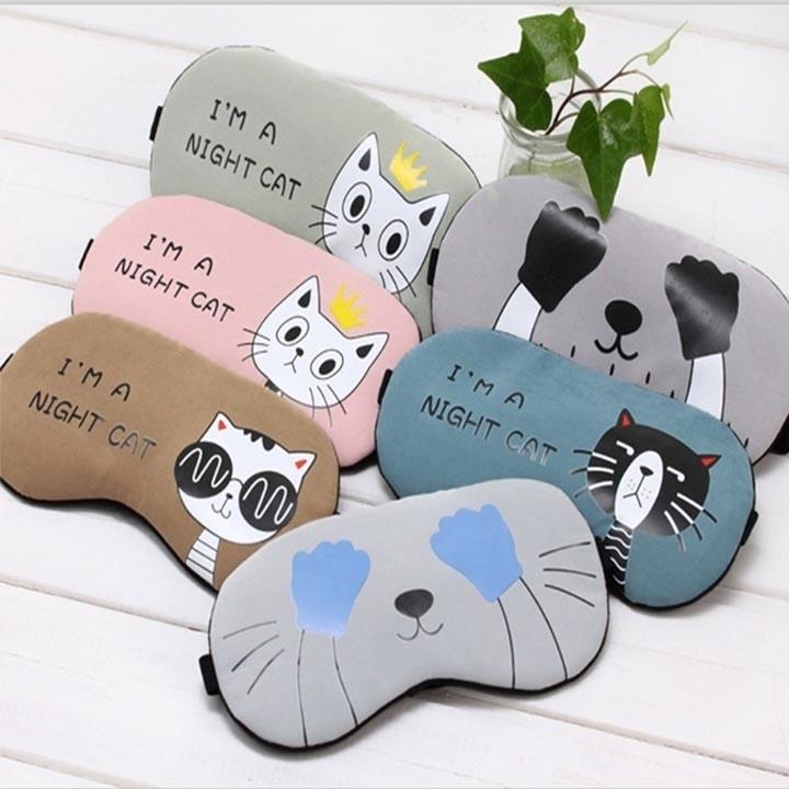 Tấm Che Mắt Ngủ Có Túi Gel Massage - Miếng Bịt Mắt Ngủ Du Lịch Chống Thâm Quầng Mắt tiện lợi