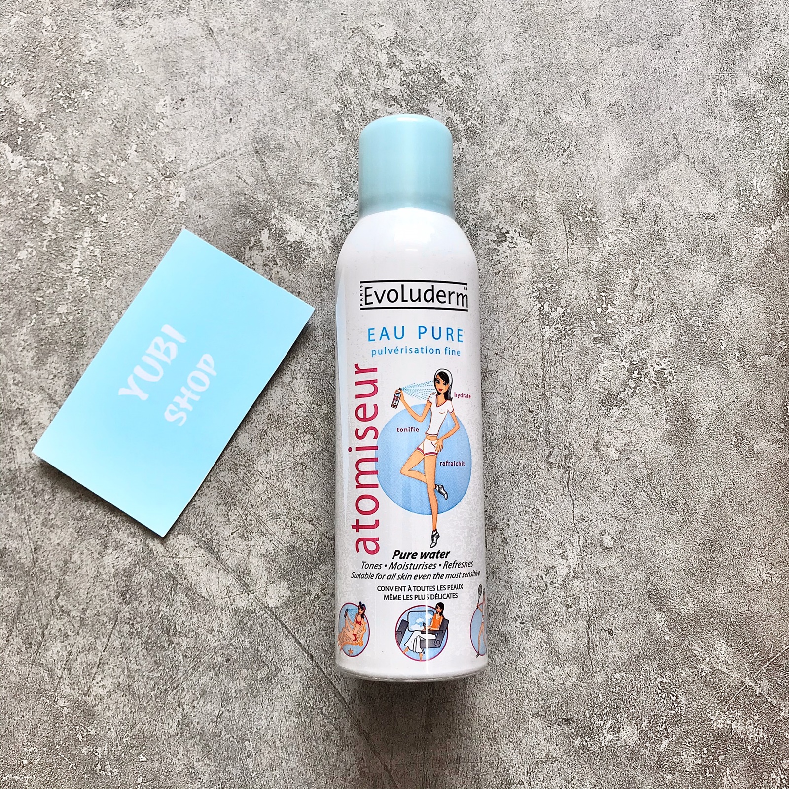 Xịt Khoáng Evoluderm - Hàng Auth - Xịt Khoáng Evoluderm Pháp Cấp Ẩm Làm Dịu Da 400ml - Yubi Shop