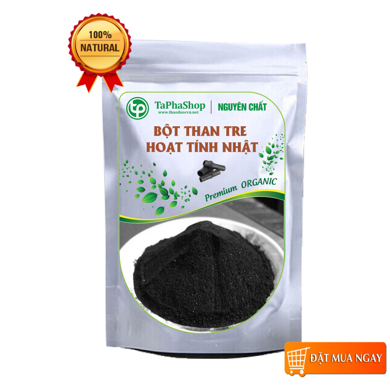 BỘT THAN TRE HANDMADE- NGỪA MỤN, TRẮNG RĂNG - Tấn phát - bột than hoạt tính
