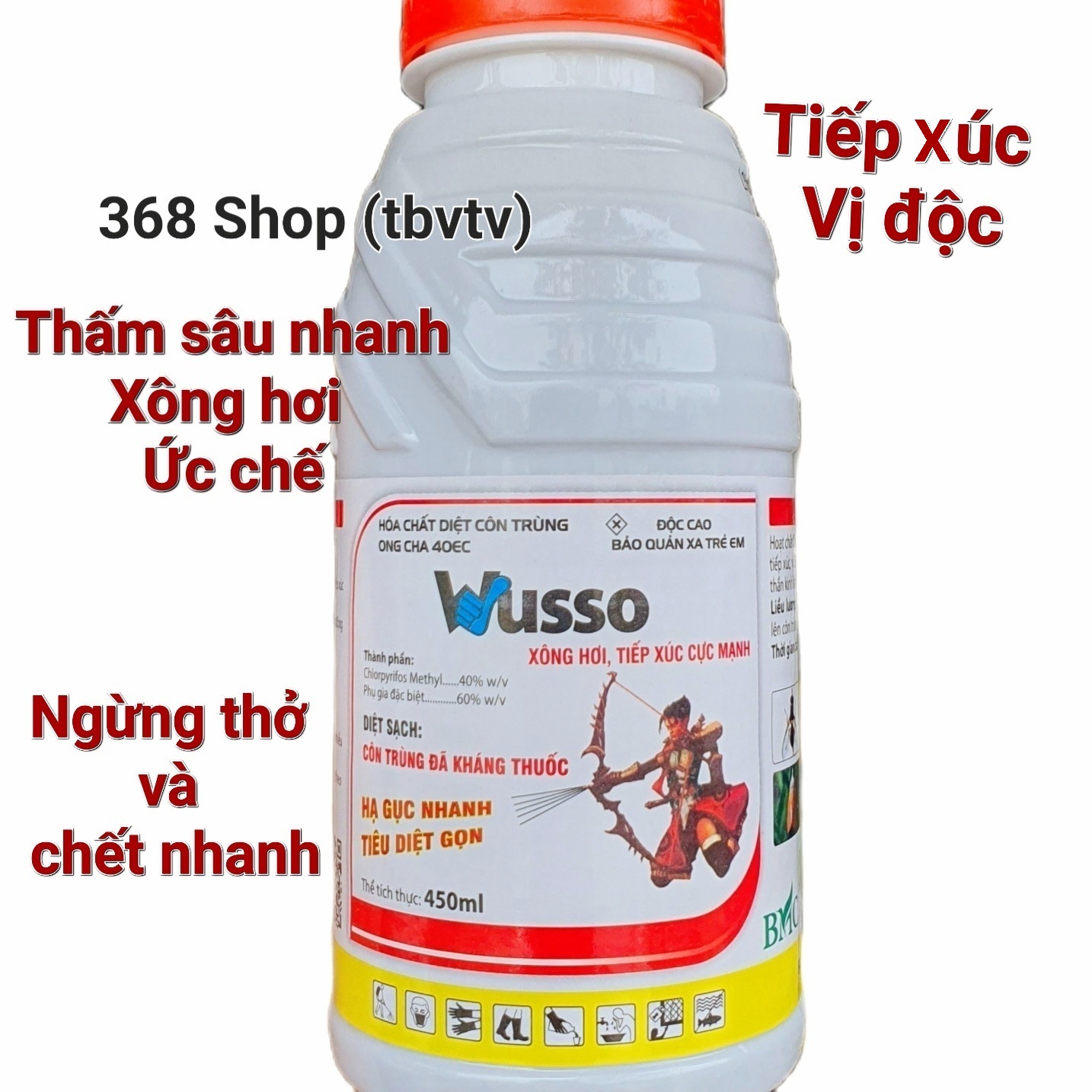 💎 Thuốc trừ sâu Wusso (450ml)💖 Rầy nâu, Rệp sáp ONG CHA 40EC - Đặc t r ị côn trùng tổng hợp