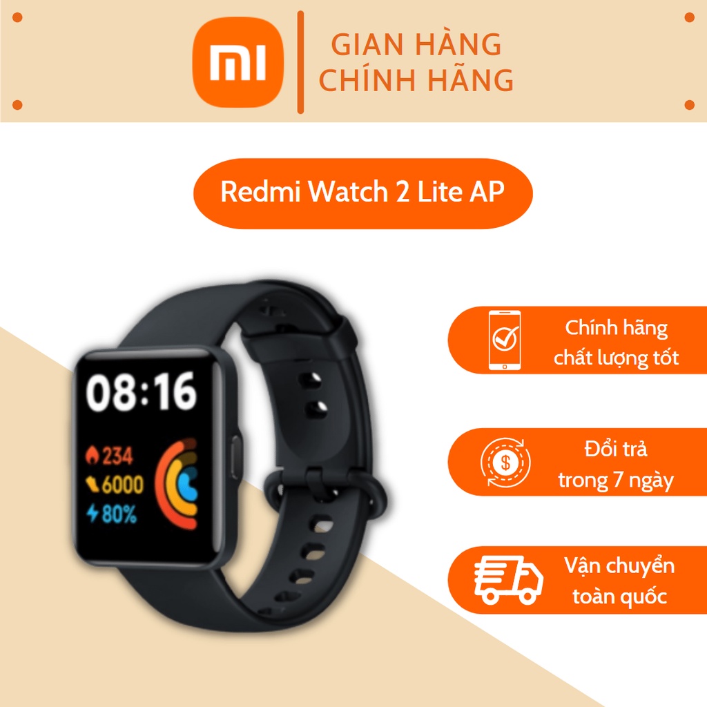 Đồng hồ thông minh Xiaomi Redmi Watch 2 Lite XiaoMi Smart Watch Lite 2 thiết kế thời thượng - Đồng hồ Xiaomi - Đồng hồ Redmi