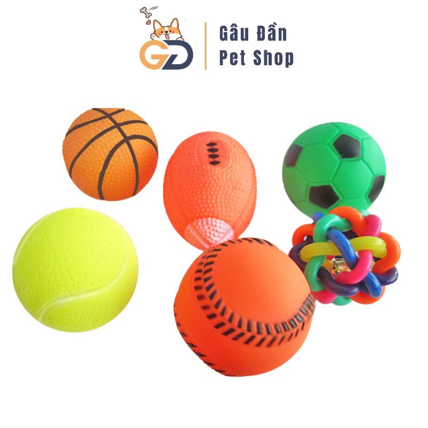 Đồ chơi chó mèo - bóng đồ chơi cho chó mèo