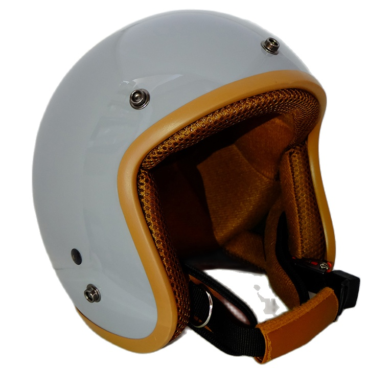 [HCM]NÓN BẢO HIỂM 3/4 (MÀU XÁM XI MĂNG) SƠN BÓNG LÓT NÂU SANG TRỌNG ĐẠT CHUẨN AN TOÀN