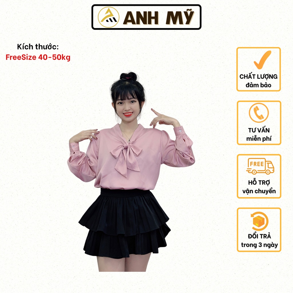 Áo sơ mi nữ anh mỹ lụa voan cao cấp mt202