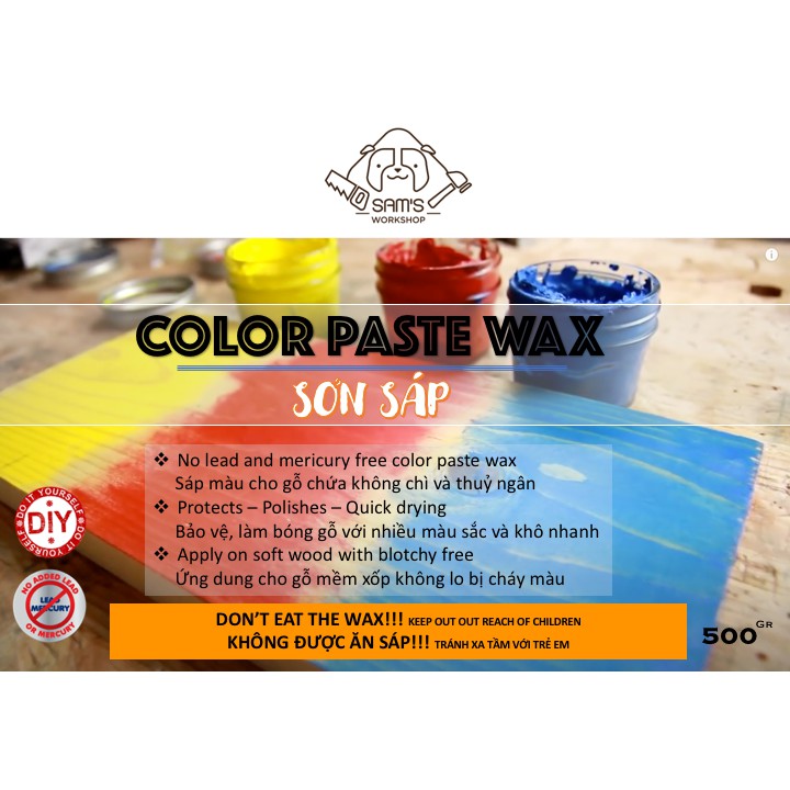 Color paste wax - sơn sáp
