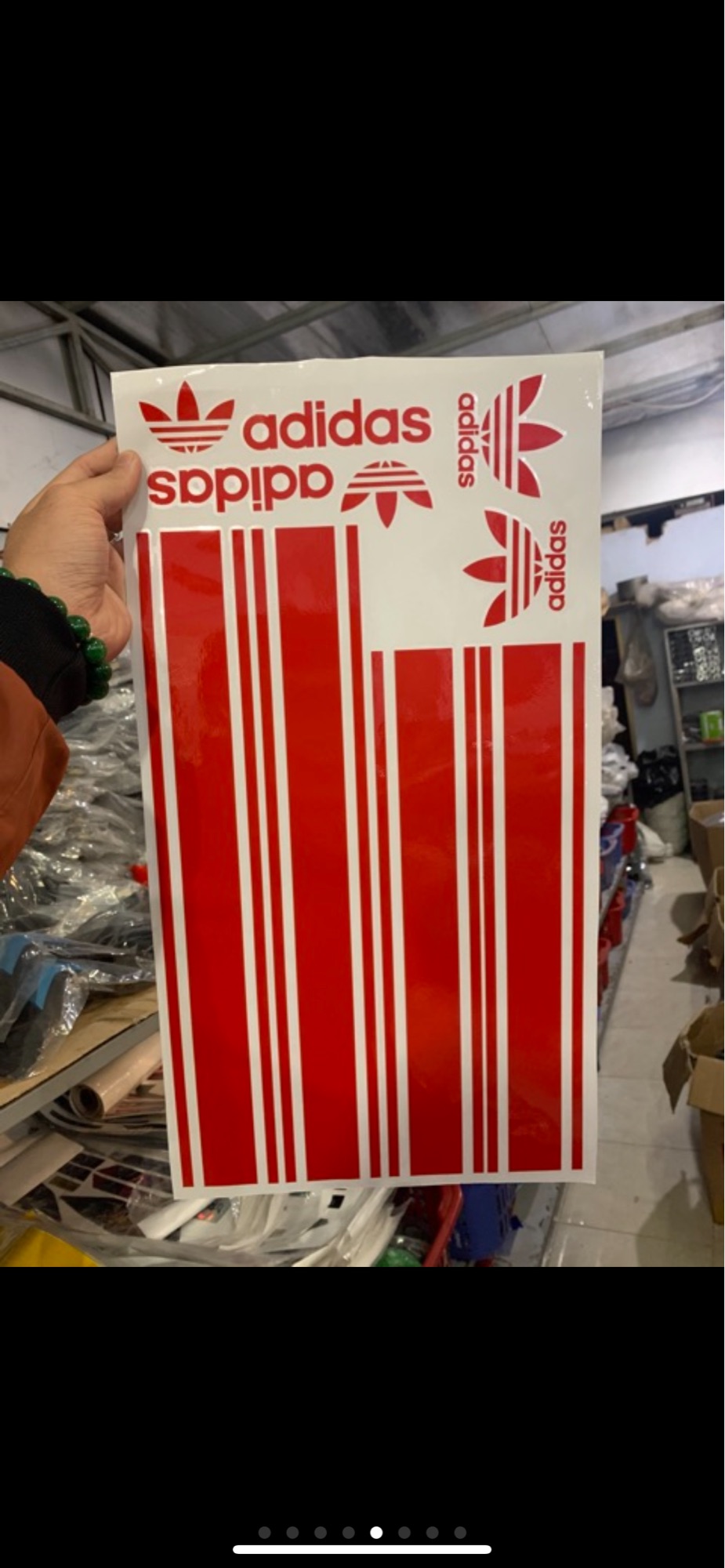 Tem Chế SH Adidas 9182 Cán 3 Lớp Chống Phai Màu