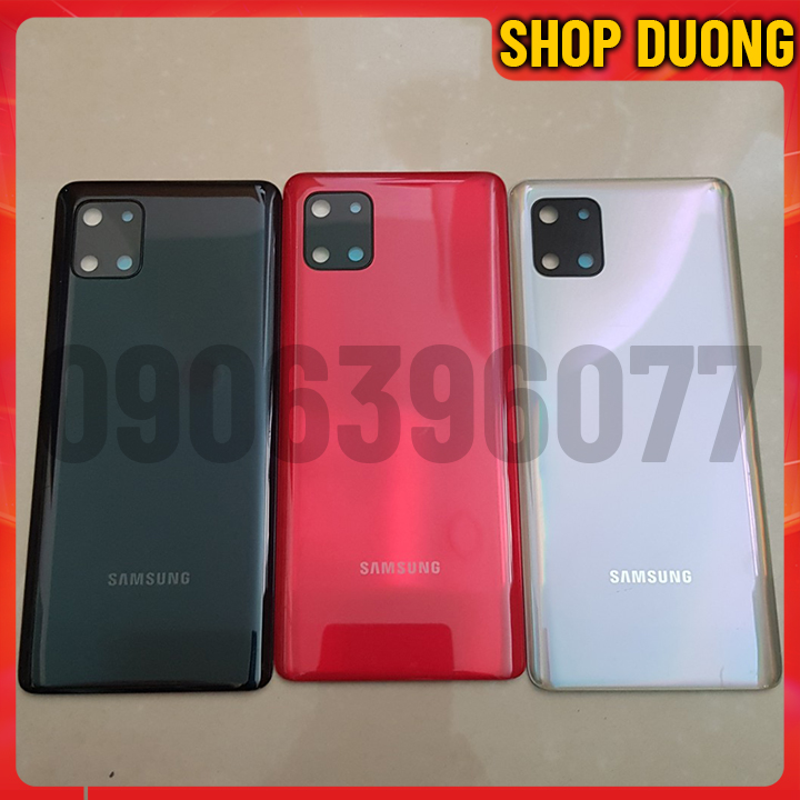Linh kiện vỏ nắp lưng điện thoại samsung note 10 lite có kính camera và keo dán - shop dương
