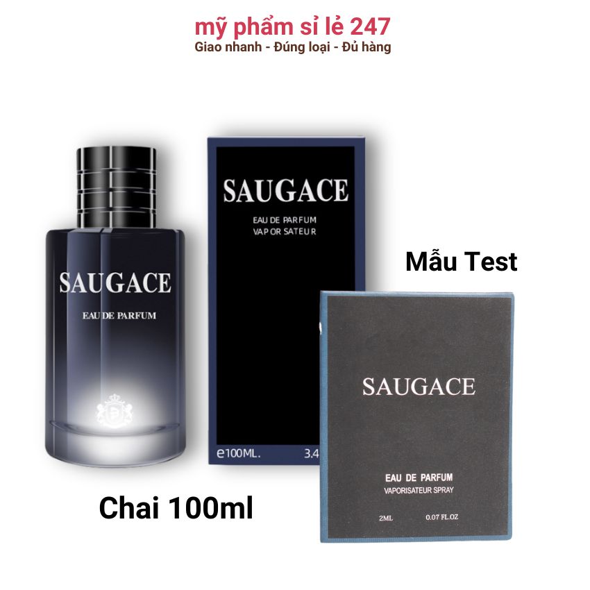 Mẫu test nước hoa Nam thơm lâu Saugace Royal DIgnity 2ml dạng bôi mẫu test nước hoa nhiều mùi sang chảnh tươi mát Myphamsile247