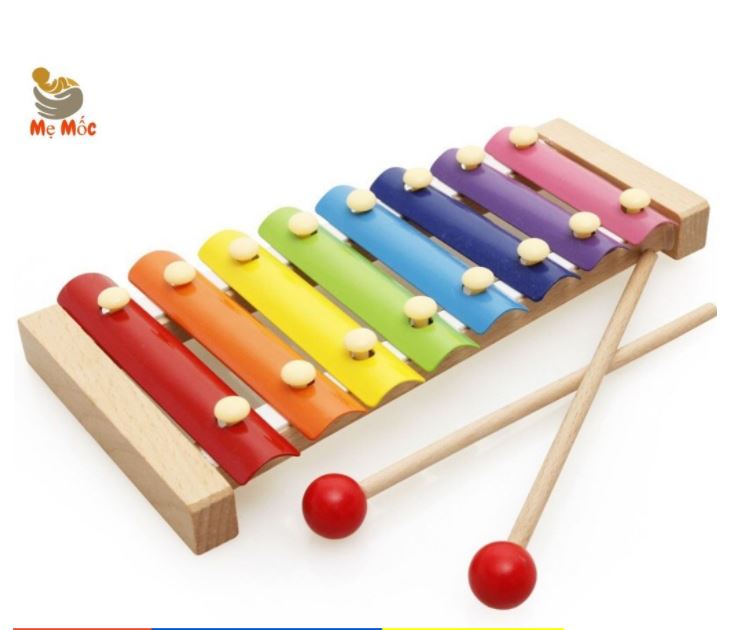 Đàn Gõ Nhạc cho bé - Đồ chơi Gỗ đàn gõ nhạc - Đàn Xylophone 8 thanh giúp bé kích thích phát triển giác quan -Bống kids