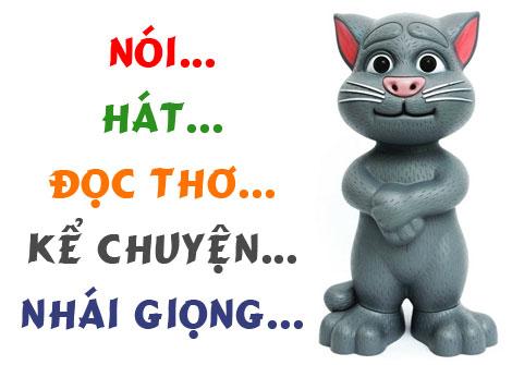 [HCM]Mèo Tom cảm ứng thông minh biết nhại tiếng hát nhạc kể chuyện vui nhộn