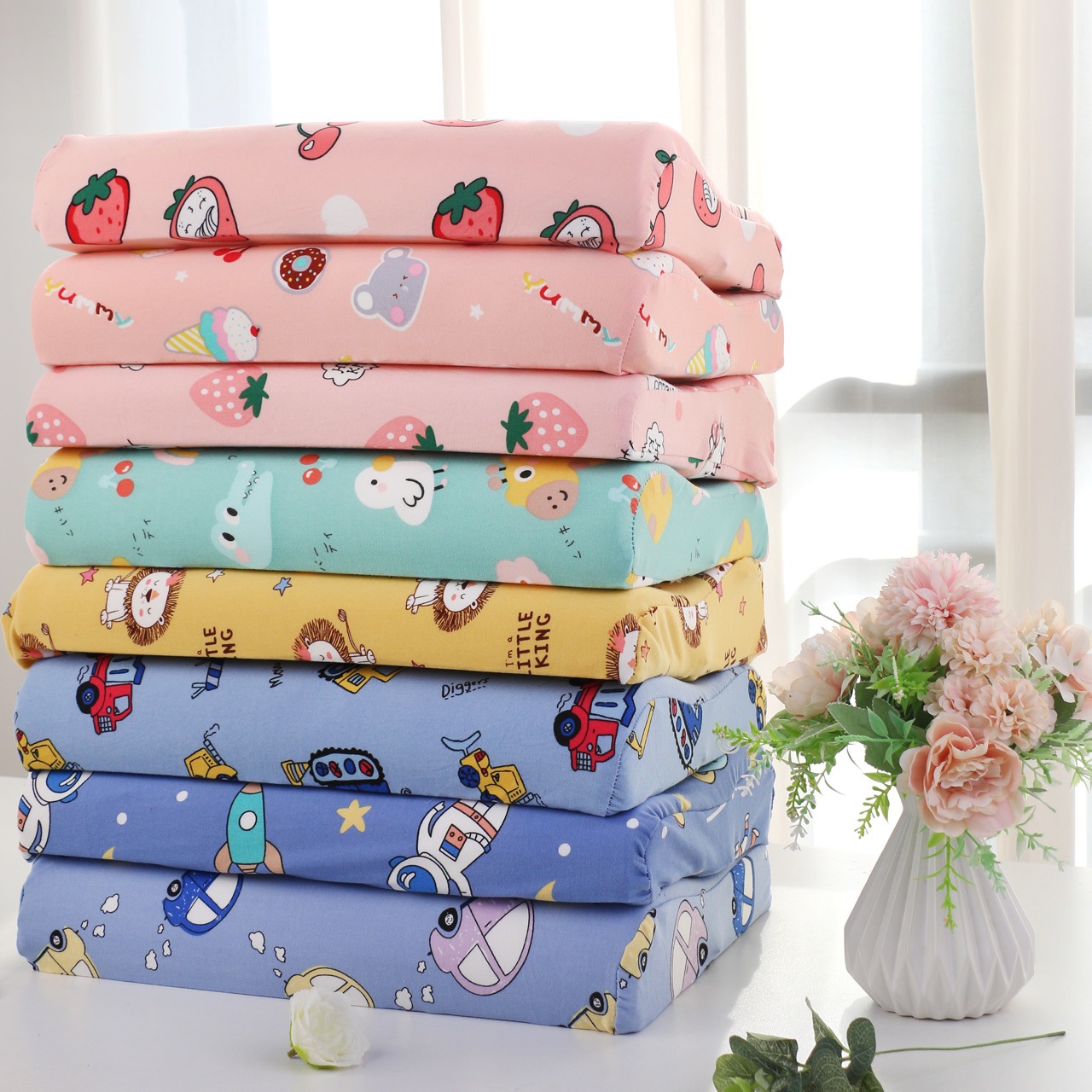 Gối Cao Su Non Cho Bé Thiết Kế Lượn Sóng Mềm Mại, Êm Ái, Cho Bé Đi Học Mẫu Giáo 1 Tuổi Trở Lên