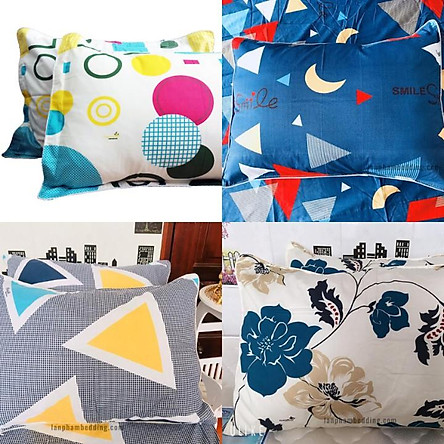 [HCM](GIAO NGẪU NHIÊN) Áo Gối Nằm May Từ Vải Cotton Thắng Lợi Mềm Mịn Hút Ẩm Tốt - Thế Giới Gối Lanbedding