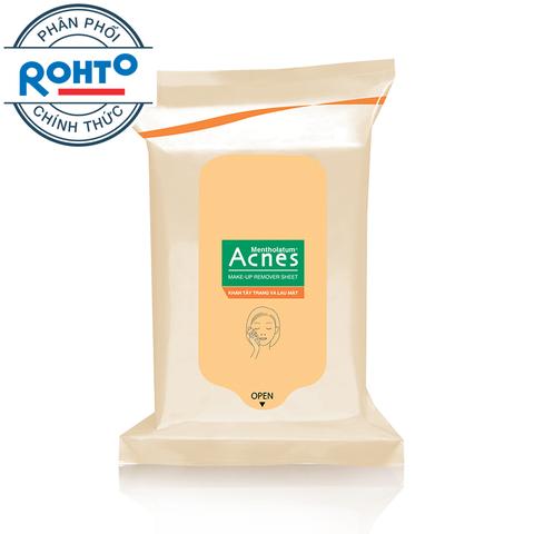 Khăn giấy tẩy trang acnes rohto 20 miếng