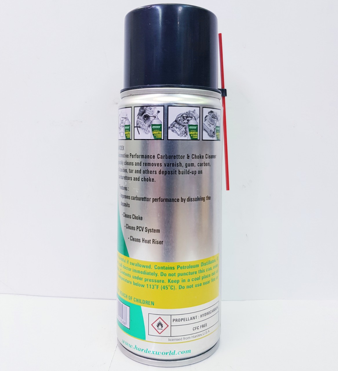 Hardex carburettor & choke cleaner 400ml ve sinh bình xăng con