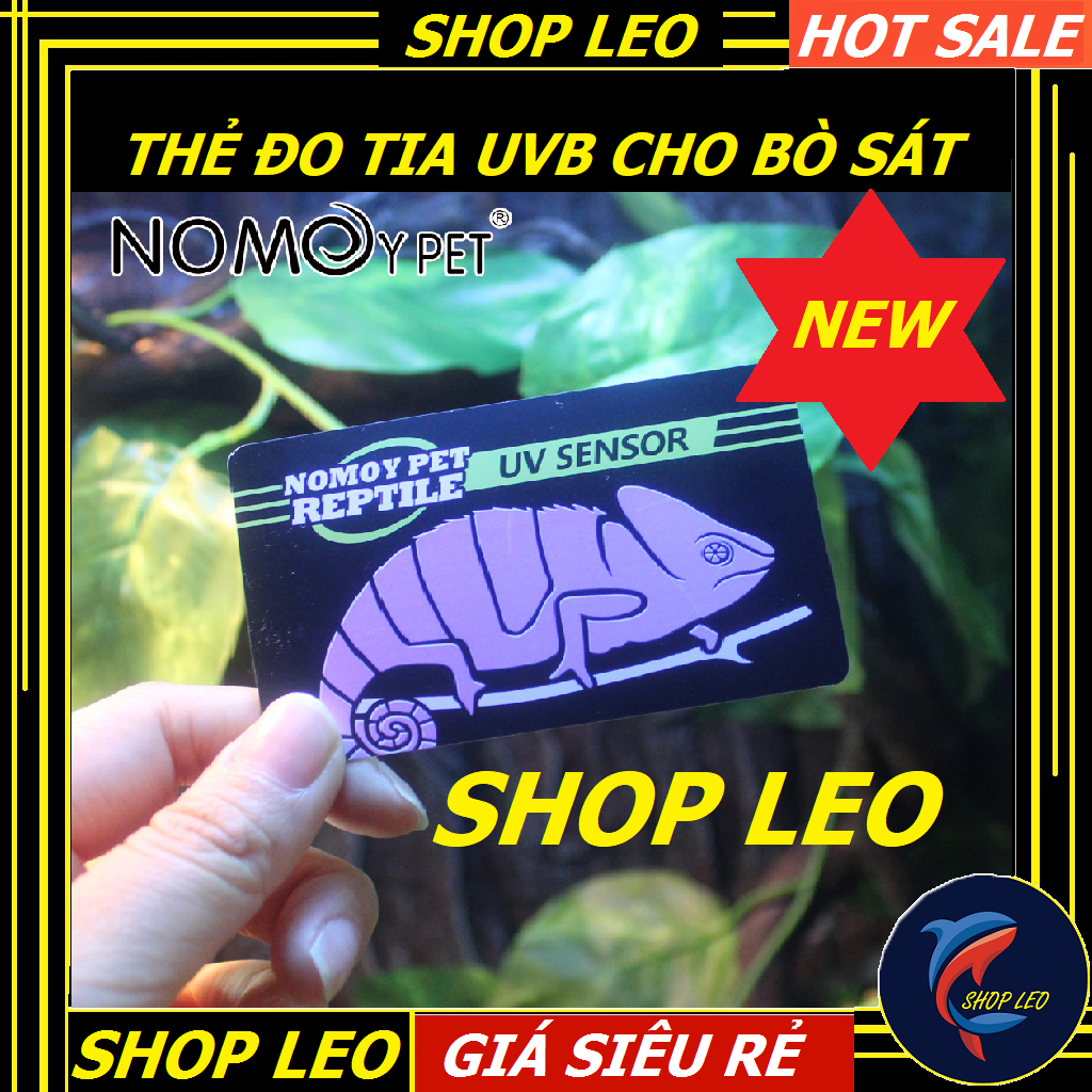 Thẻ đo uvb chuyên dụng cho bò sát - Thẻ kiểm tra tia UVB NOMOY- phụ kiện bò sát- shopleo