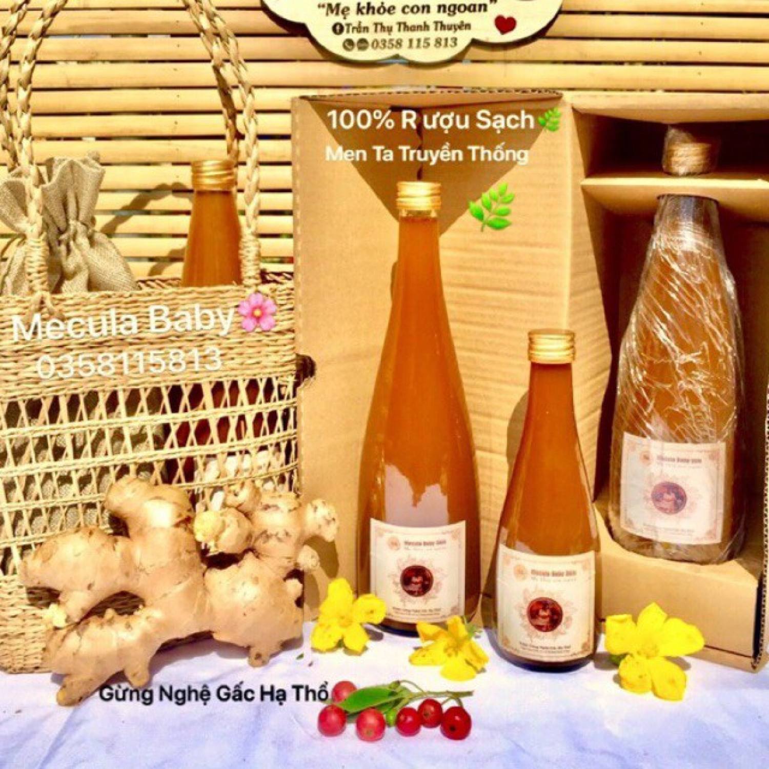 Rượυ gừng nghệ gấc hạ thổ sau sinh .