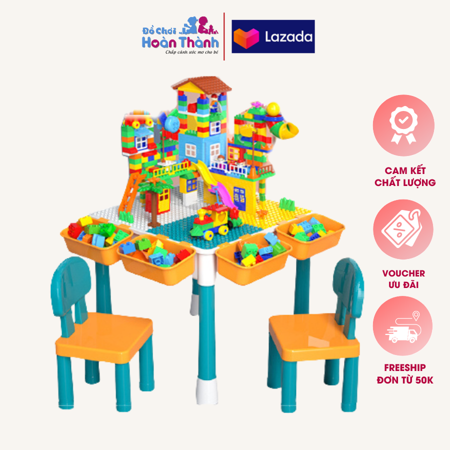 Bàn xếp hình đa năng cho trẻ em đồ chơi giáo dục sớm