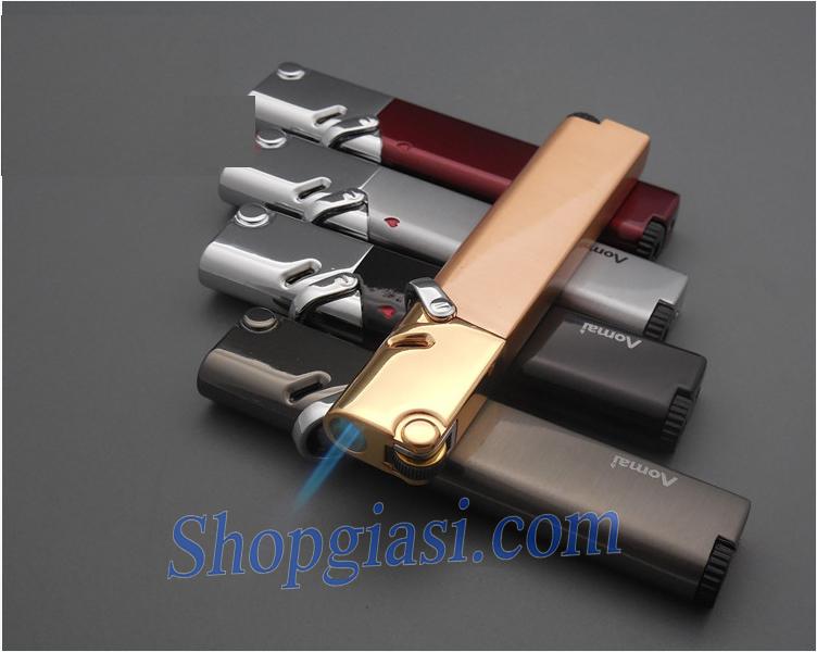 Bật lửa khò tay gạt chữ u