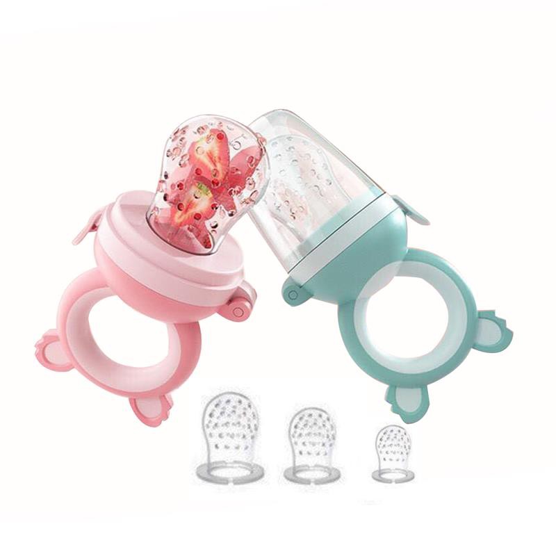 Trọn Bộ Túi Nhai Tập Ăn Dặm Có 3 Núm Nhai S M L Cho Bé