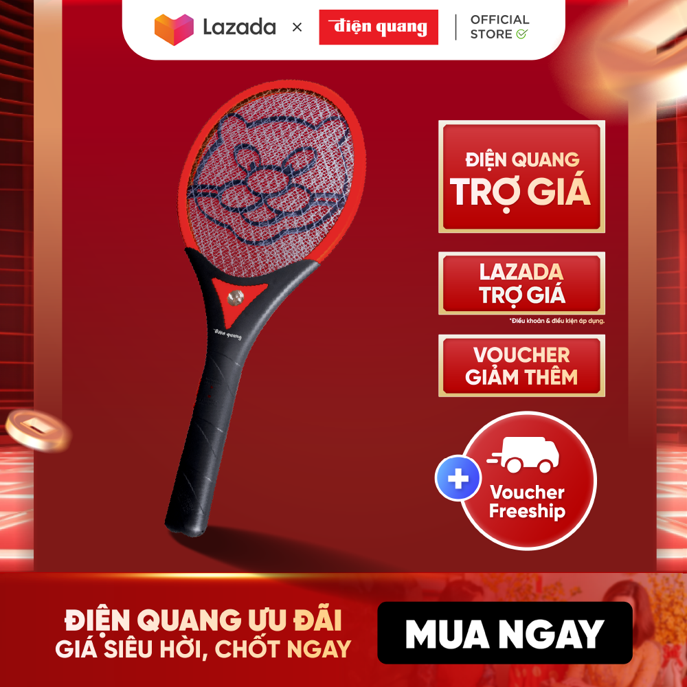 Vợt muỗi điện quang đq emr01 blr