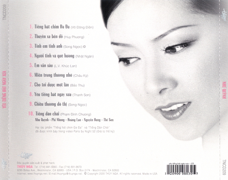 Đĩa nhạc cd - yêu tiếng hát ngày xưa - như quỳnh - cd nhạc vàng chất lượng cao