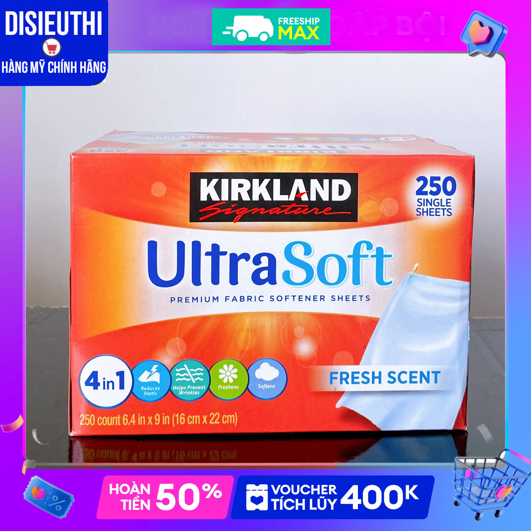 Giấy thơm Kirkland Signature Ultra Soft 250 tờ hàng nhập Mỹ Làm thơm quần