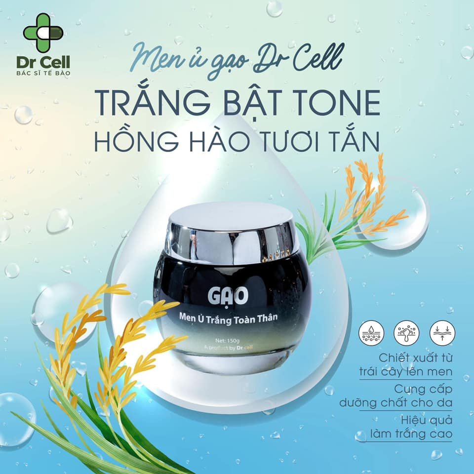 Men ủ body gạo dr cell